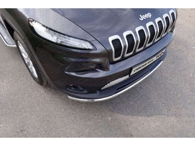 Защита переднего бампера 42 мм ТСС для Jeep Cherokee 2014-2018