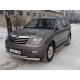 Защита передняя двойная 76-50 мм ТСС для Kia Mohave 2008-2016