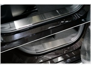 Накладки на пластиковые пороги (лист шлифованный) 4шт для Haval Jolion 1.5 2021 – н.в. HAVJOL21-13
