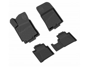 Коврики салона Rezkon резиновые 4 штуки для Hyundai Solaris № 1020050100